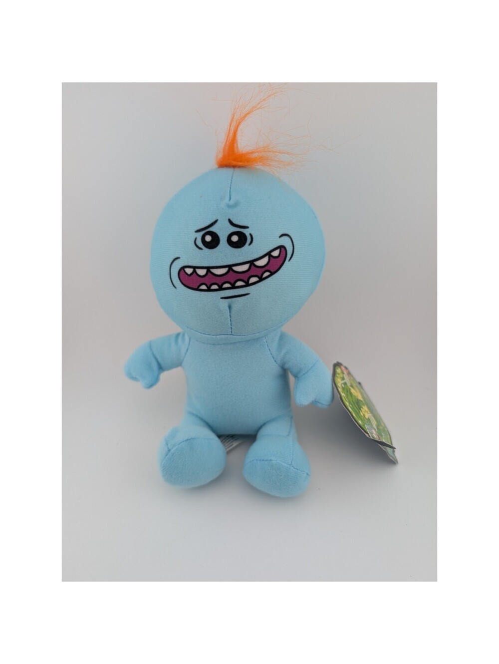 Rick And Morty Mr Meeseeks Plush Stuffed Animal 7" Blue Adult Swim